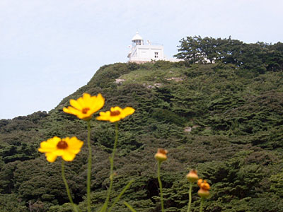 가을이 스며들기 시작한 홍도등대 